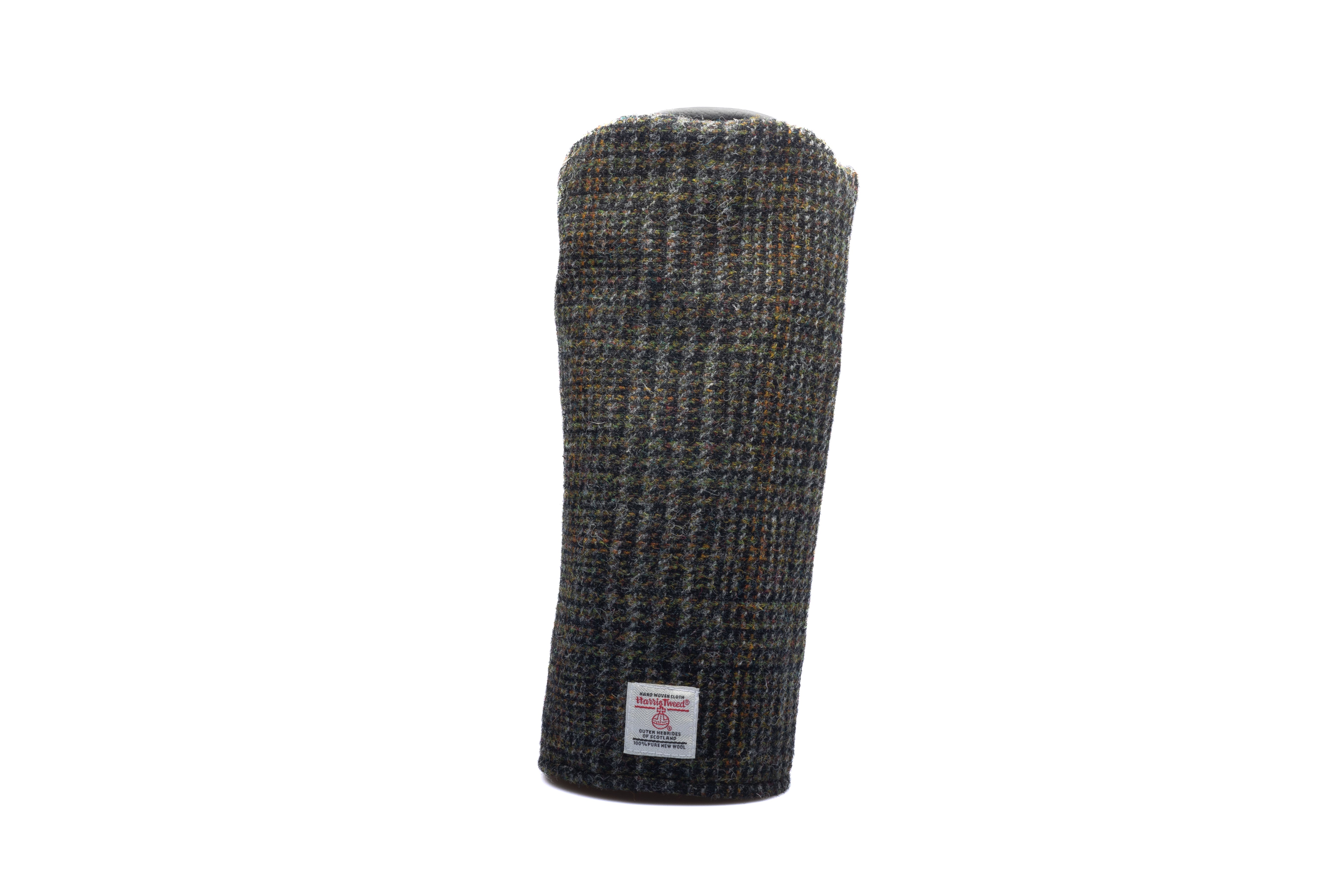 Grey Glen Overcheck with Orange Overcheck Harris Tweed® Headcovers