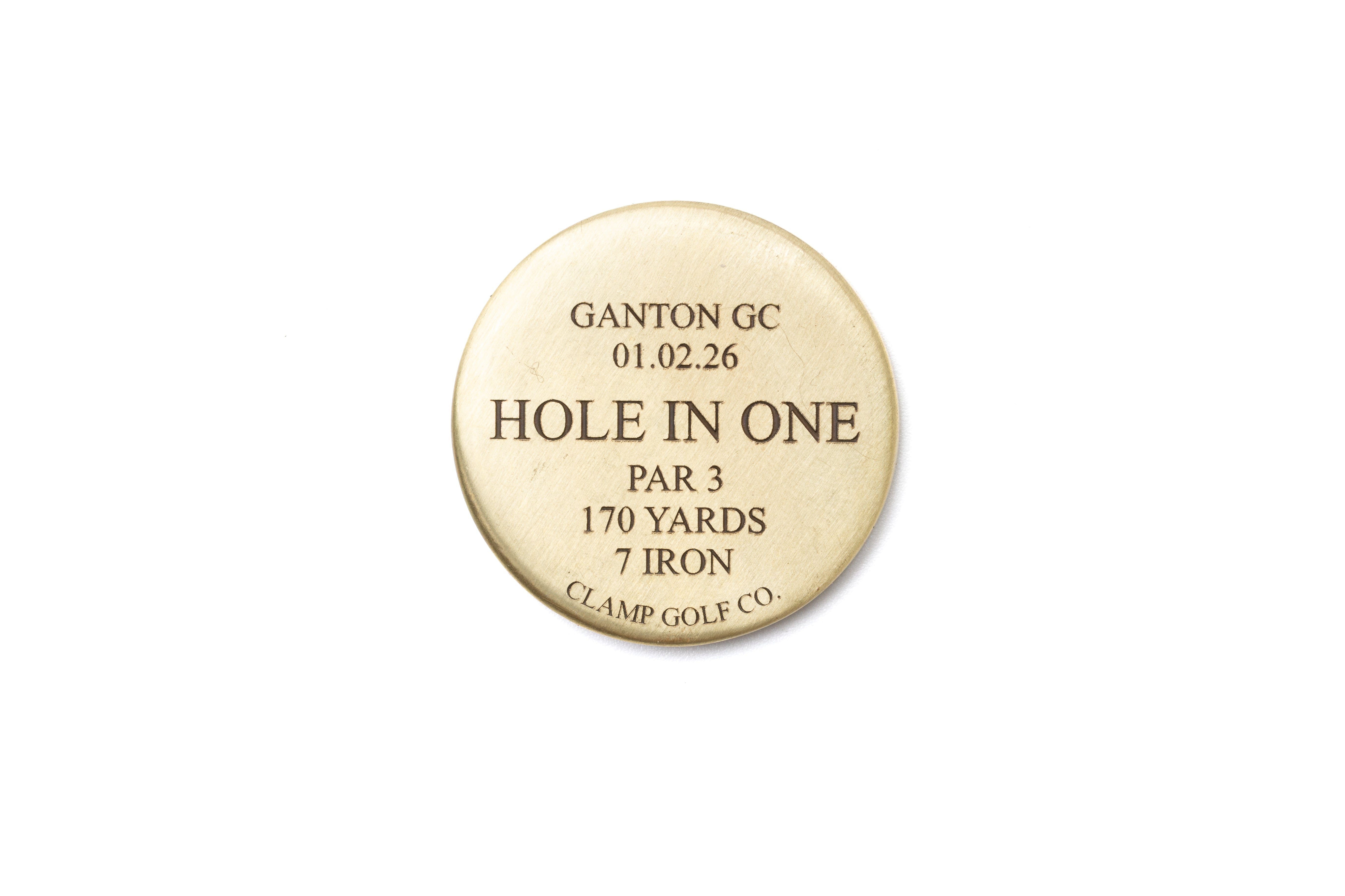 Hole in one ball marker - Customisable
